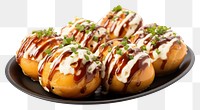 PNG Takoyaki food meal dish. 