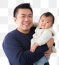 PNG Baby portrait hugging father. AI generated Image by rawpixel.