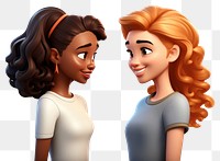 PNG Friendship cartoon adult women. 