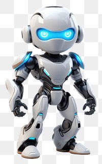 PNG Cartoon robot white background futuristic. AI generated Image by rawpixel.