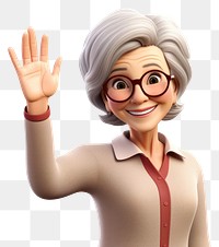 PNG Cartoon glasses adult woman. AI generated Image by rawpixel.