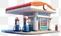 PNG Gasoline station architecture petroleum. 