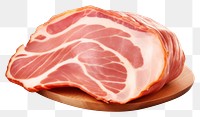 PNG Smoked ham meat pork food. AI generated Image by rawpixel.