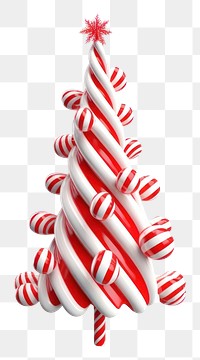 PNG Christmas candy tree white background