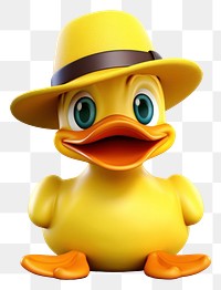 PNG Cartoon duck toy hat. 