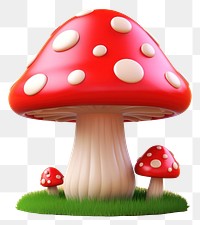 PNG Toadstool mushroom agaric fungus. AI generated Image by rawpixel.