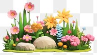 PNG Cartoon flower plant petal. AI generated Image by rawpixel.