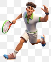 PNG Tennis cartoon sports racket. AI generated Image by rawpixel.