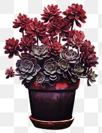 PNG Flower plant vase red. AI generated Image by rawpixel.