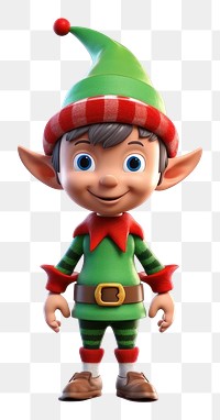 PNG Figurine cute toy elf. 