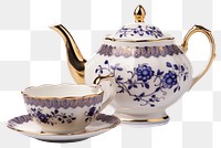 PNG Drink cup porcelain teapot. 