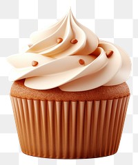 PNG Cupcake dessert icing cream. AI generated Image by rawpixel.