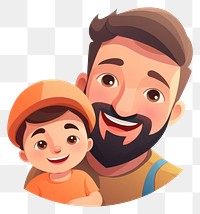 PNG Cartoon portrait drawing father. AI generated Image by rawpixel.