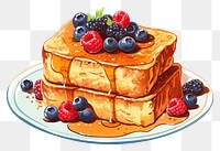PNG Blueberry dessert berries cartoon. AI generated Image by rawpixel.