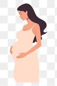 PNG Pregnant women adult white background anticipation. AI generated Image by rawpixel.