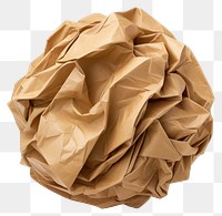 PNG Paper crumpled origami brown. 