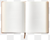 PNG Blank opened book publication diary white