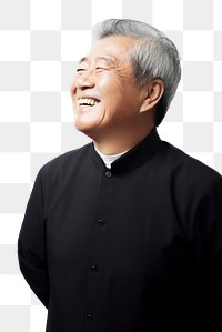 PNG Happy senior smile portrait adult. 