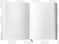 PNG Blank opened book publication paper white. 