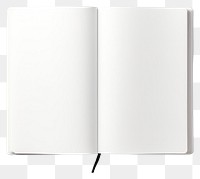 PNG White Blank opened notebook publication paper white