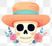 PNG Cute skeleton representation celebration illustrated. 