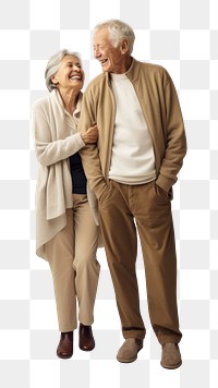 PNG Senior trveler couple portrait smiling sweater. mobile wallpaper