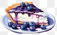 PNG Blueberry Cheese blueberry dessert fruit. AI generated Image by rawpixel.
