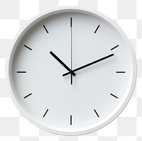 PNG Minimal wall clock white deadline accuracy. 