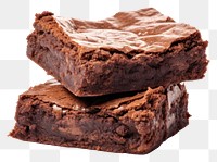 PNG Thick brownies confectionery chocolate dessert. AI generated Image by rawpixel.