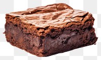 PNG Thick brownies chocolate dessert food