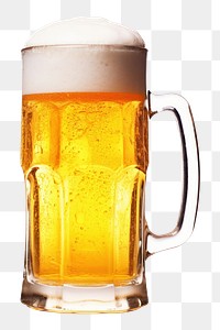 PNG Beer drink lager glass. 