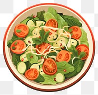 PNG Salad bowl food salad plate. AI generated Image by rawpixel.