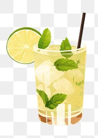 PNG Mojito cocktail mojito drink food. AI generated Image by rawpixel.