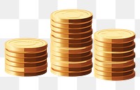 PNG Coin money arrangement investment. AI generated Image by rawpixel.