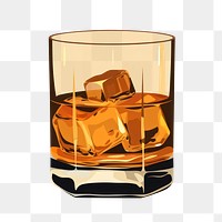 PNG Whiskey whisky drink glass. 