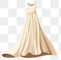 PNG Long dress fashion wedding gown. 