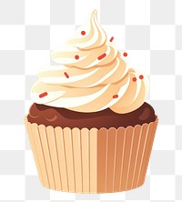 PNG Cupcake food dessert cream. AI generated Image by rawpixel.