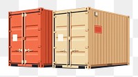 PNG Shipping containers architecture delivering cardboard. AI generated Image by rawpixel.