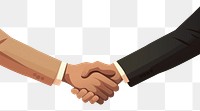 PNG Handshake togetherness agreement appliance. AI generated Image by rawpixel.
