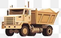 PNG Dump truck vehicle transportation semi-truck. 