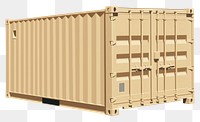 PNG Shipping container architecture delivering cardboard. 