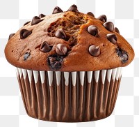 PNG Chocolate muffin dessert cupcake food. AI generated Image by rawpixel.