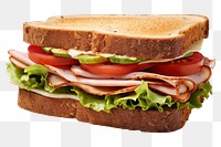 PNG Turkey sandwich bread lunch food