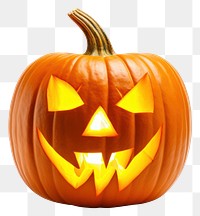 PNG Halloween jack-o'-lantern vegetable pumpkin. AI generated Image by rawpixel.