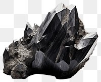 PNG Black crystals rock mineral anthracite. 