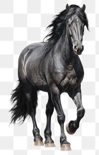 PNG Black horse stallion drawing animal. 