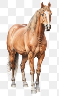 PNG Horse stallion drawing animal. AI generated Image by rawpixel.