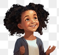 PNG Smile black girl kid portrait. 