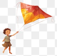 PNG Flying kite child toy white background. 