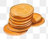 PNG Money coin investment currency savings. AI generated Image by rawpixel.